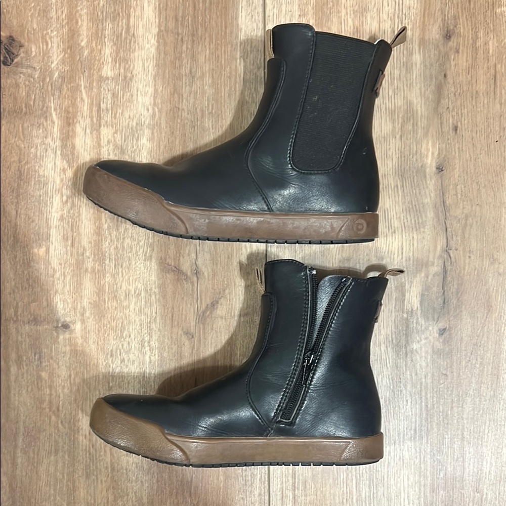Pediped Kids Black Leather Boots